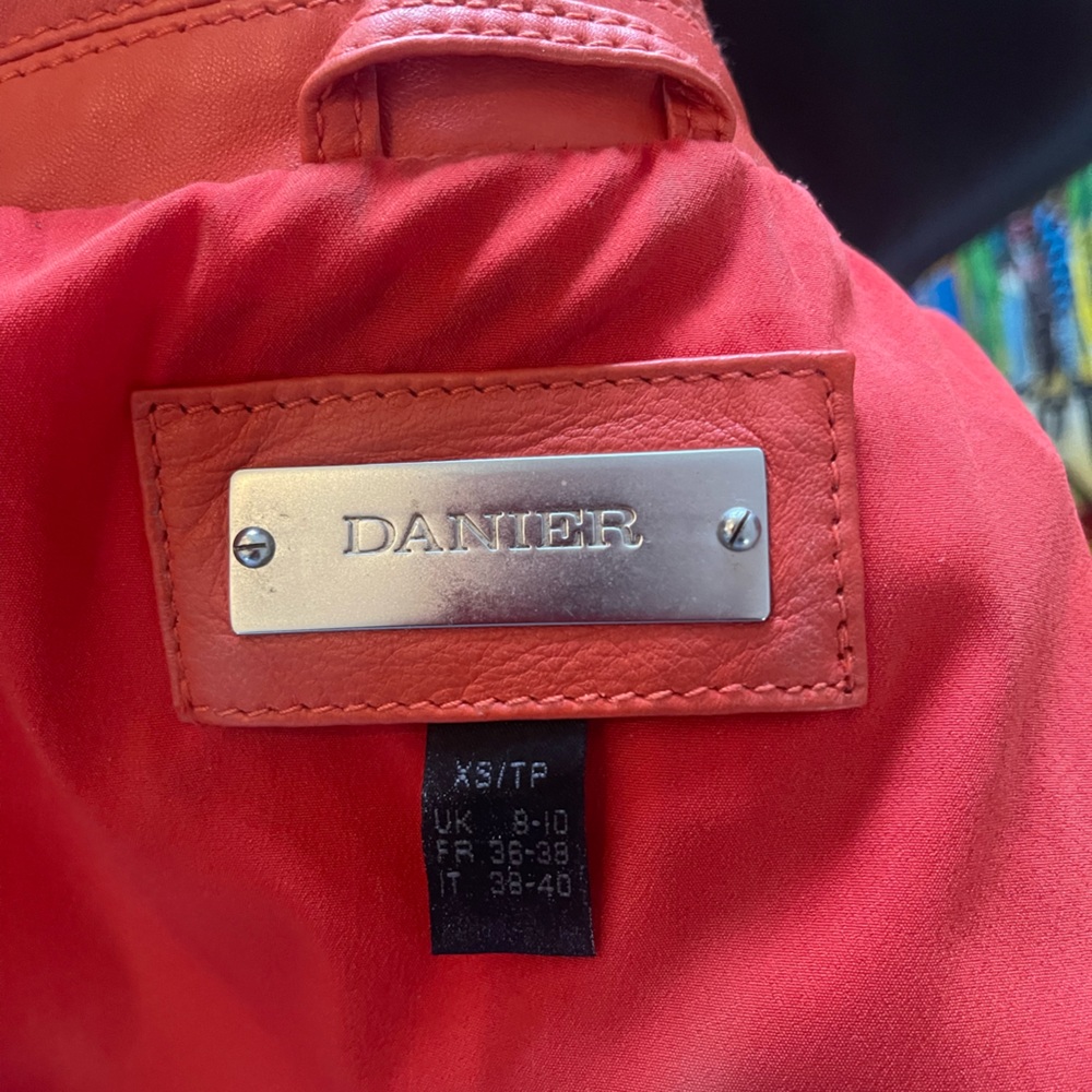 Danier Burnt Orange Leather Jacket - Picture 7 of 8